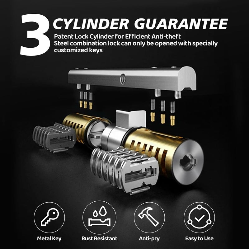 Kernel Brake Pedal Lock, Anti Theft Car Device, Universal Car Theft Prevention with 3 Keys, Car Security Anti Theft for Auto/SUV/Van(W35) - Image 4